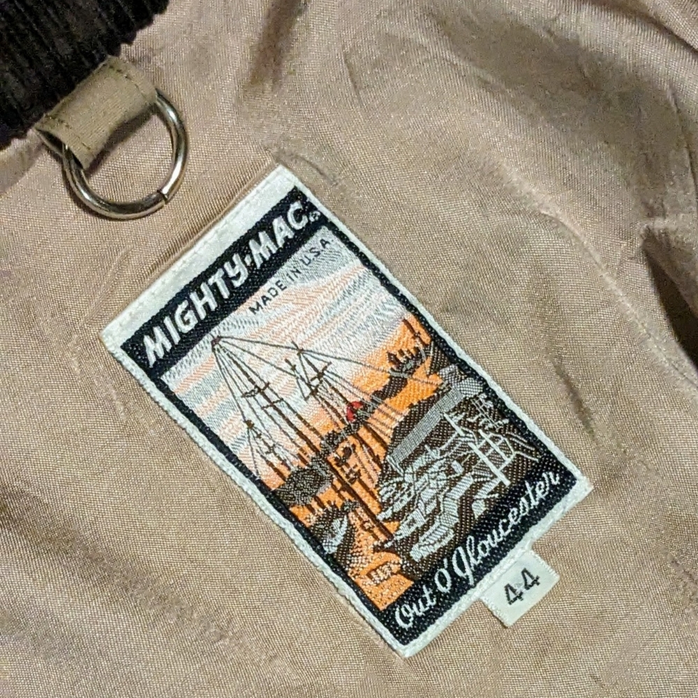 Vintage Mighty Mac Gloucester Warm Utility Barn Jacket Corduroy Lined 44 XL EUC - Picture 8 of 13
